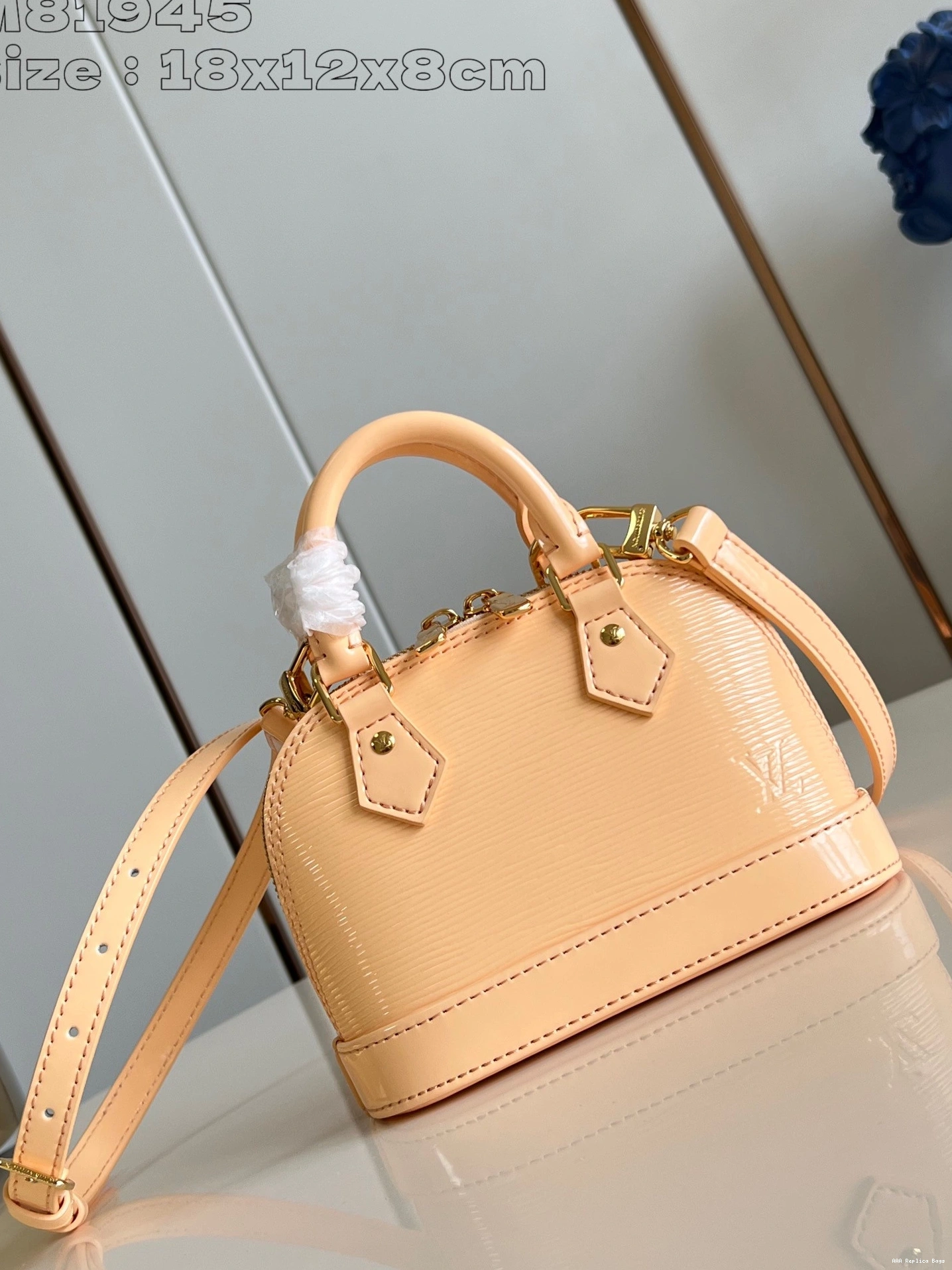 Aaa replica bags Nano Alma-18*12*8cm VUITTON LOUIS 0806